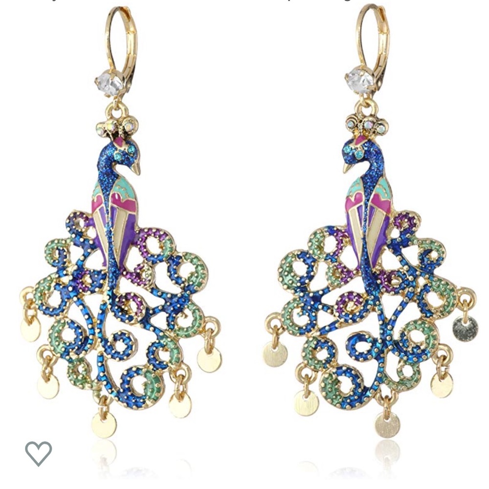Betsey Johnson | Peacock Drop Earrings